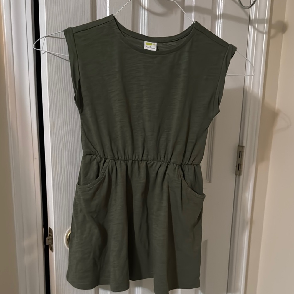 Crazy 8 Green Sleeveless Crew Neck Sundress